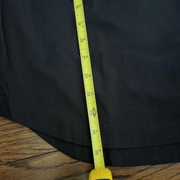 NWT Vineyard Vines Black Velvet Trim Popover Collared Shirt Top XS Cotton - Picture 8 of 9